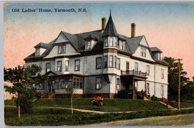 Old Ladies' Home, Yarmouth, N.S. — vintage postcard